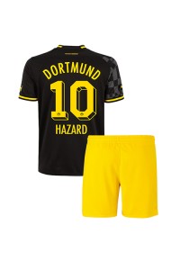 Borussia Dortmund Thorgan Hazard #10 Babyklær Borte Fotballdrakt til barn 2022-23 Korte ermer (+ Korte bukser)